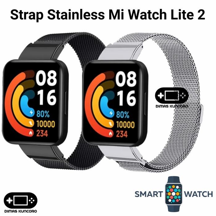 Strap Stainless Mi Watch Lite 2 tali jam steel xiaomi redmi watch lite 2 smartwatch