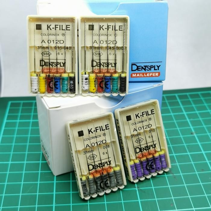 

OJ Dentsply K-File 31mm 08 10 15-40 45-80 panjang 31 mm Jarum Endo K File