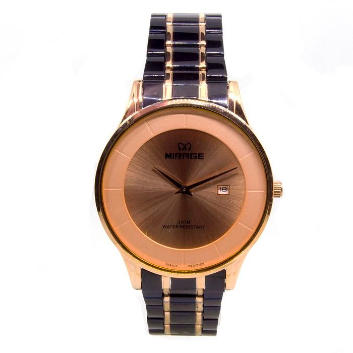 Pilihan- Mirage Watch - Jam Tangan Pria Miragewatch Original Keren Model Baru 8670M Hitam List