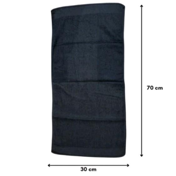 New Handuk salon hitam satuan/handuk spa/handuk kecil/handuk polos 70cm30cm