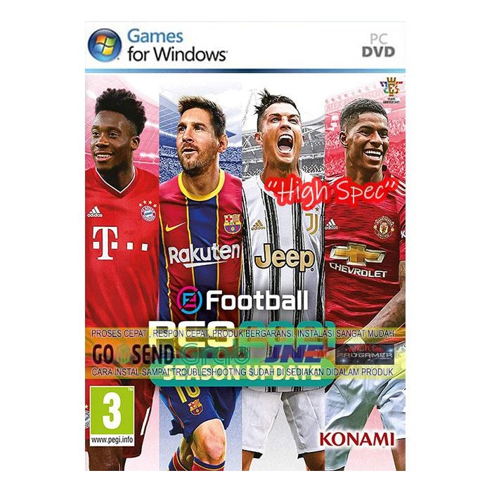 Pilihan- Pes 2021 Efootball Pes 2021 Cd Dvd Game Pc Game Gaming Kaset