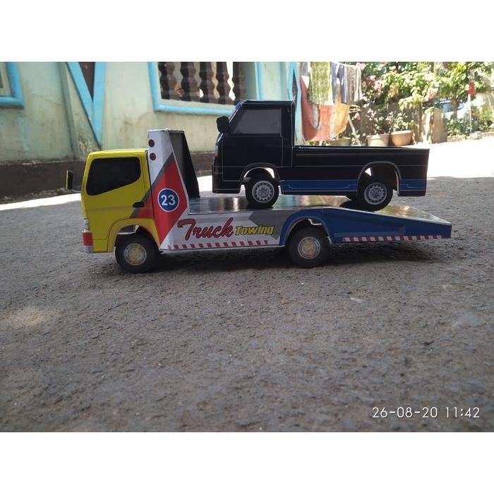 Pilihan- Miniatur Diecast Truk Truck Towing Kayu Variasi Full Lampuan Murah