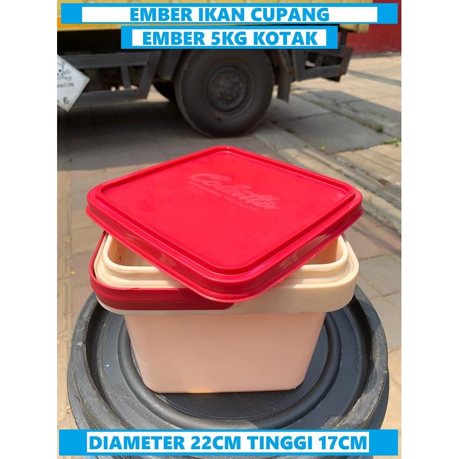 Ember/Box Bekas Adonan Cake/Bakery /Ice Cream kotak 5Kg + TUTUP