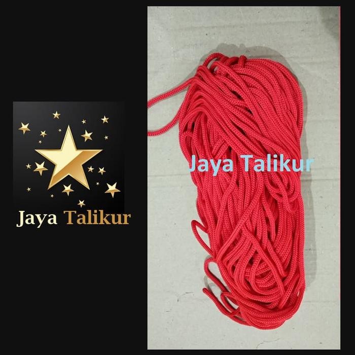 New Tali Kur 3 Benang / Talikur (4 mm) 1Kg - 100% Berat Sesuai - Merah -