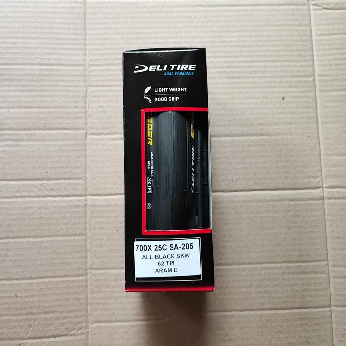 TIRE ROAD ARAMID 700 X 25C DELI SPEEDER KEVLAR 700 X 25C. BAN LUAR. 1 BIJI