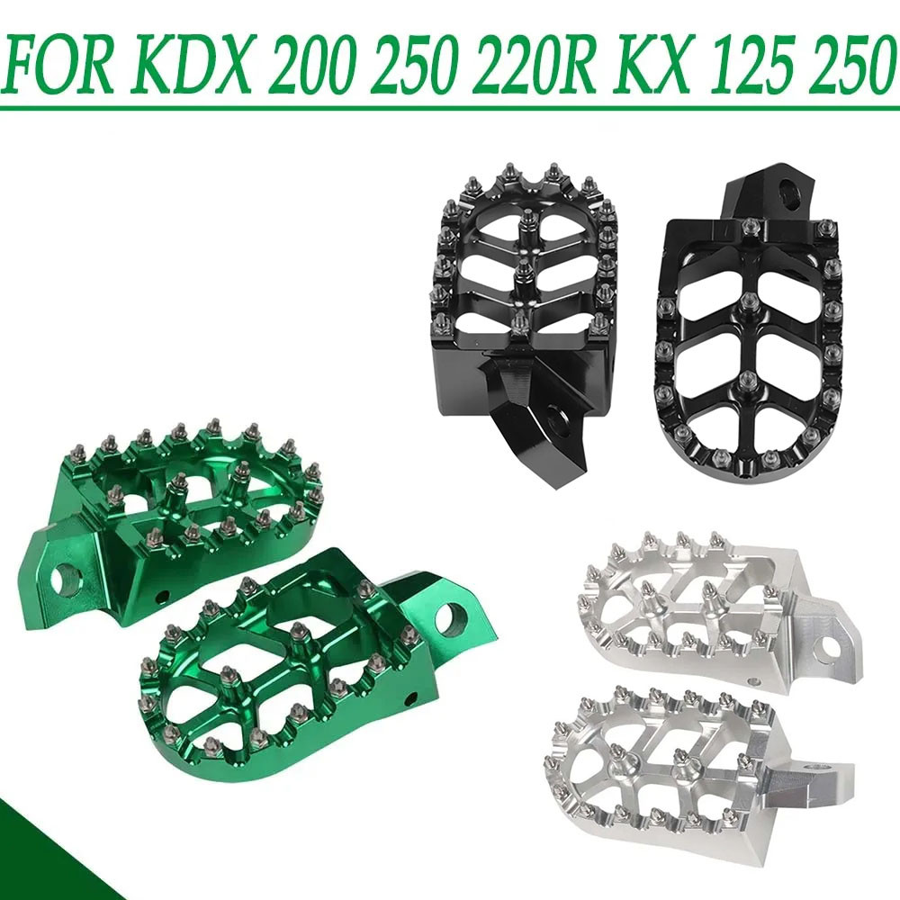 KX250 KDX 200 250 220R KDX250 KDX200 Foot Pegs Footpegs Foot Rests Footrests Foot Pedals for Kawasak