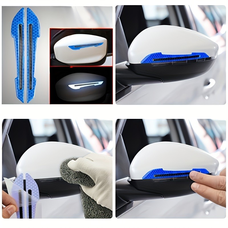 Car mirror reflective sticker safety warning car mirror reflective sticker paint anti-knock anti-scr