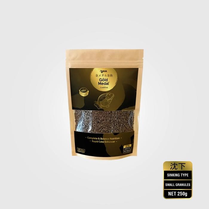 PAKAN IKAN KONISHI NEW GOLD MEDAL SINKING GRANULE 250GR