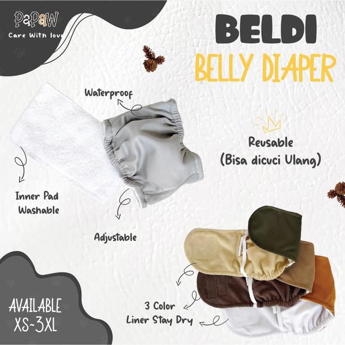Manner Belt Pampers Popok Anjing Jantan Bisa Dicuci Waterproof