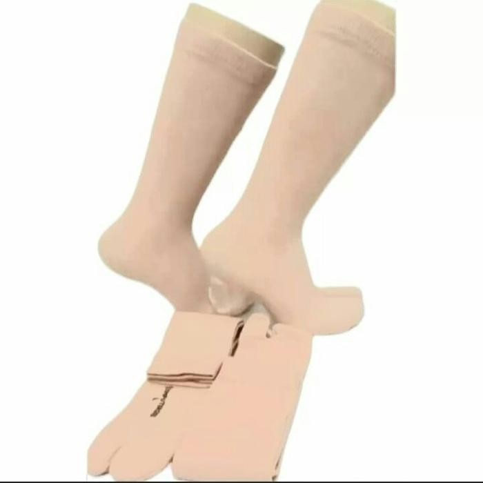 Kaos kaki jempol coklat polos panjang (L) / Kaos kaki kerja wanita