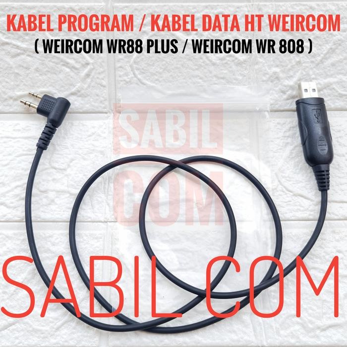 Ready KABEL PROGRAM HT WEIRCOM WR88 PLUS WR808 KABEL HT WEIRCOM WR 88 PLUS