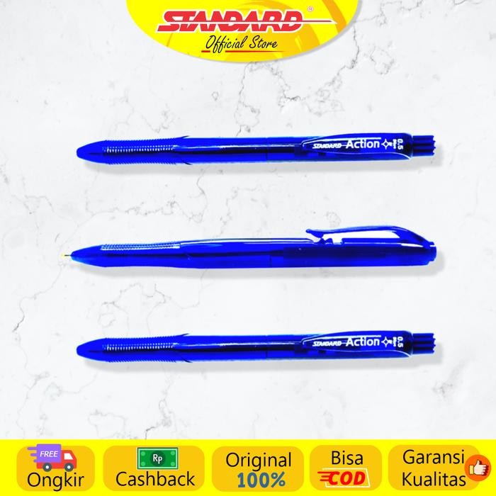 omar- Standard - Pulpen Action 0.5 ( Alat Tulis / Pen / Ballpoint / Pena )