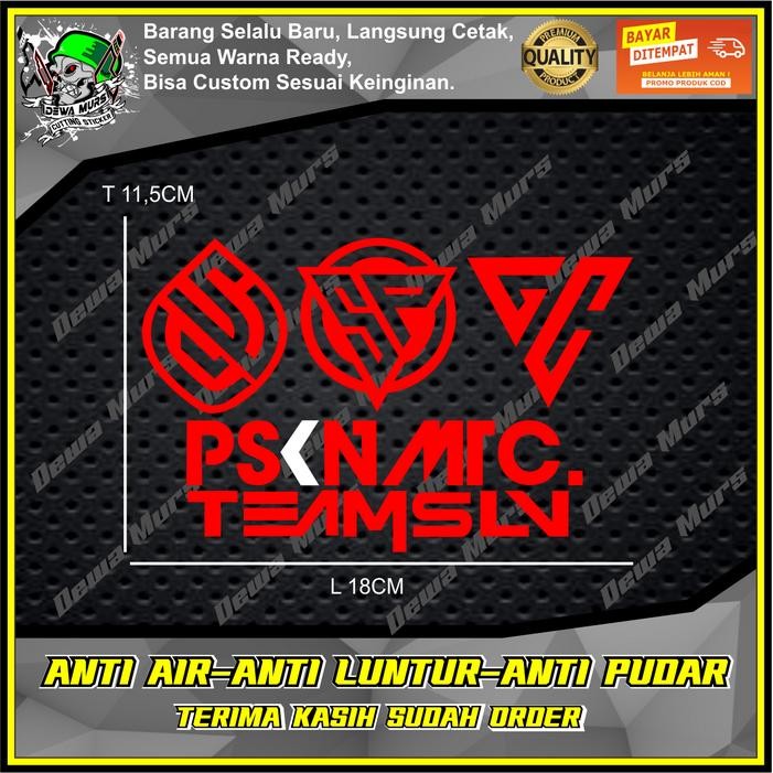 Cutting Sticker LOGO 3 PSKNMTC TEAMSLV 5pcs