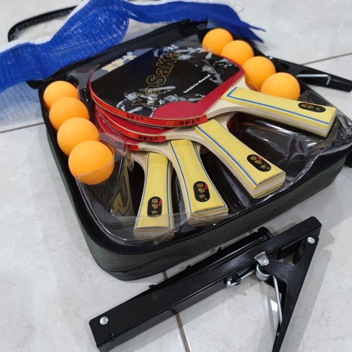 Bet Tenis Meja Yasaka - Bat Pingpong Yasaka Set Bola Net Tiang Bed