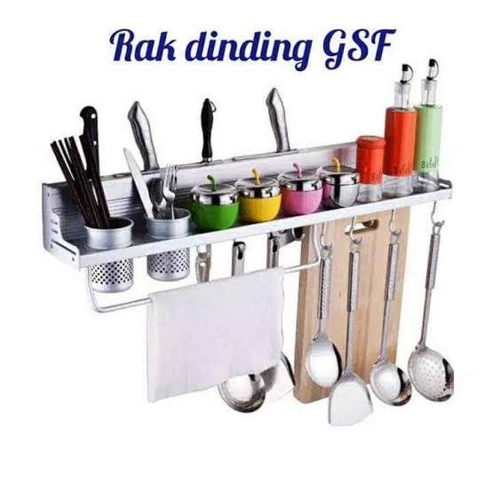 rak dinding dapur / rak aluminium