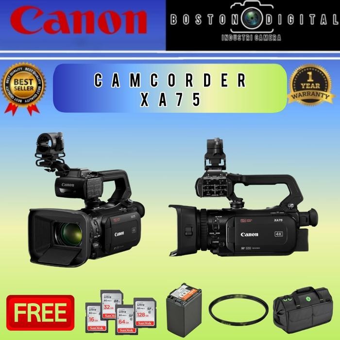 CAMCORDER CANON XA75 UHD 4K30 HANDYCAM CAMCORDER XA75 4K30 XA75 4k