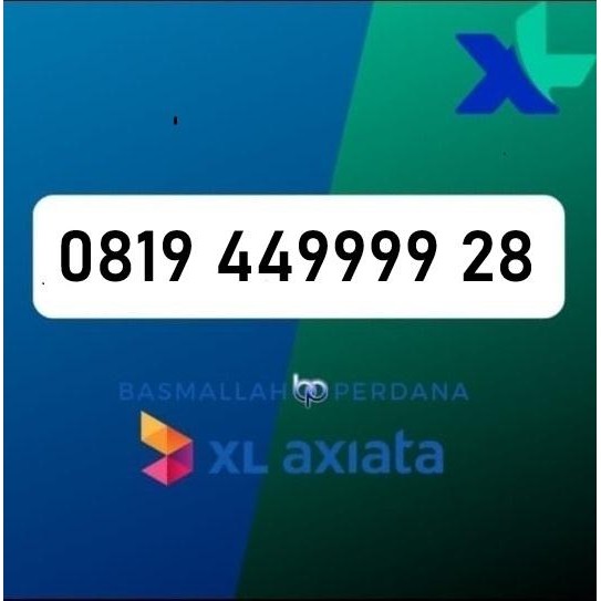 Nomor Cantik XB19 449999 28 Perdana XL 4G 5G YOP925
