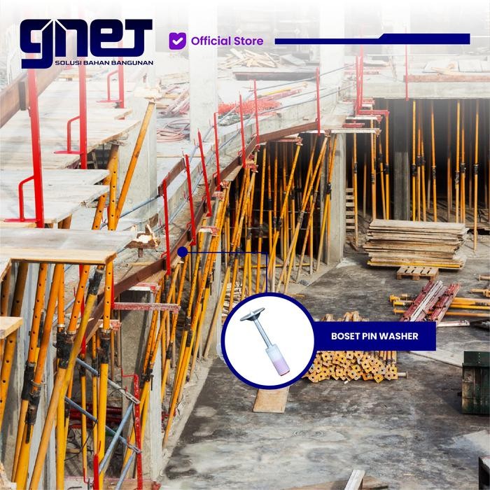 uq6l- Boset Pin Washer - Besar Paku Tembak Beton