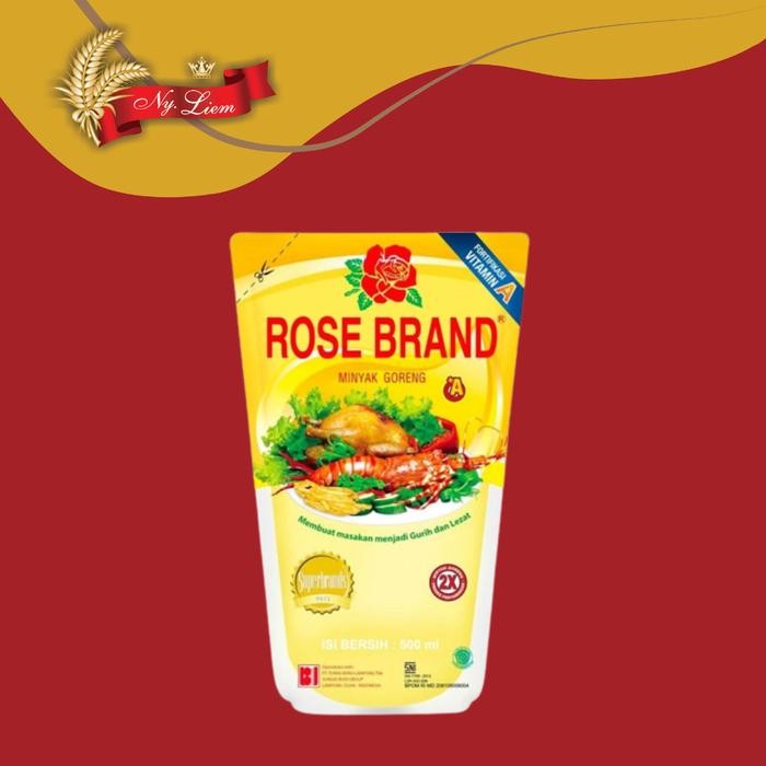 BumbuBUU- Rose Brand Minyak Goreng 24 X 500 Ml (1 Karton)