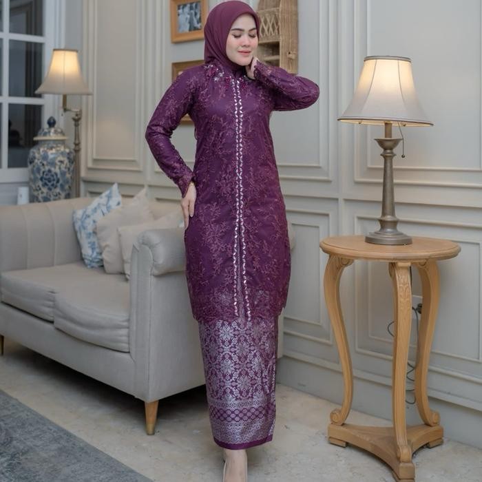 New SETELAN TUNIK SABRINA PAYET MUTIRAN MEWAH Formal Muslim Mutiara Nyaman Pesta