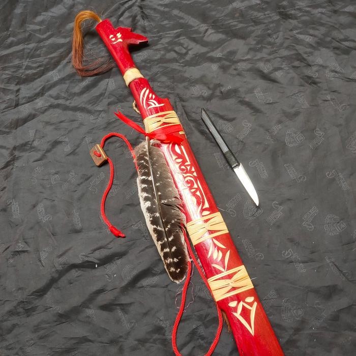 Mandau Dayak Kalimantan Ukir Naga Timbul Pasti Promo