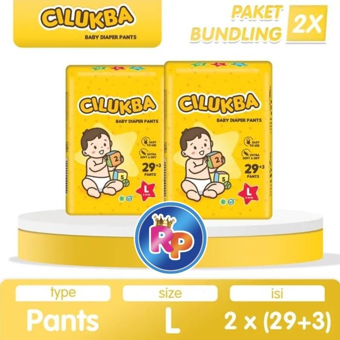 BabYkid- [ 2 Pack ] Cilukba Baby Pants M/L/Xl