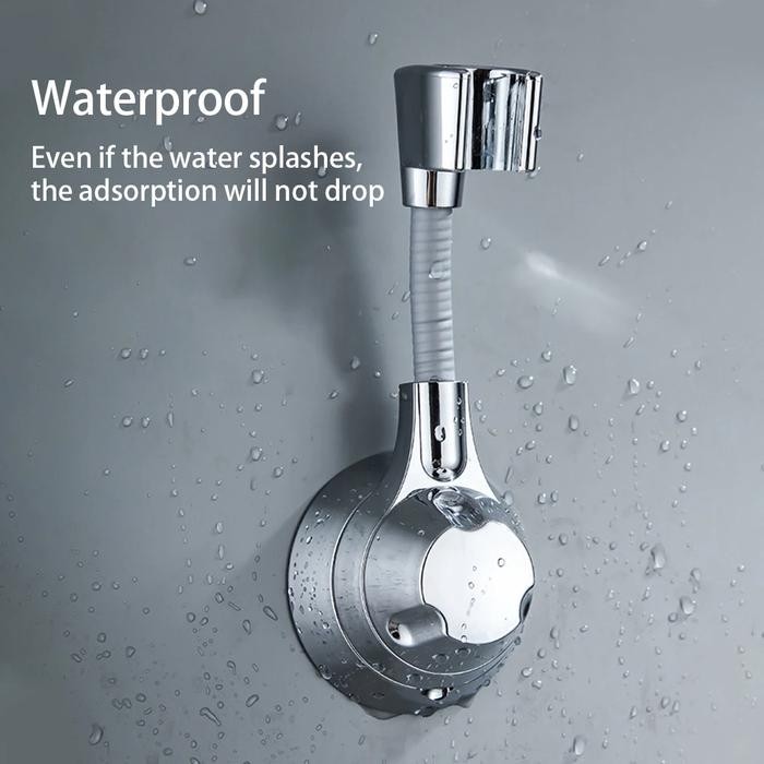Holder Shower Adjustable 360 Cantolan Shower Kamar Mandi Tanpa Meninju Tempat Shower Tempel Tembok