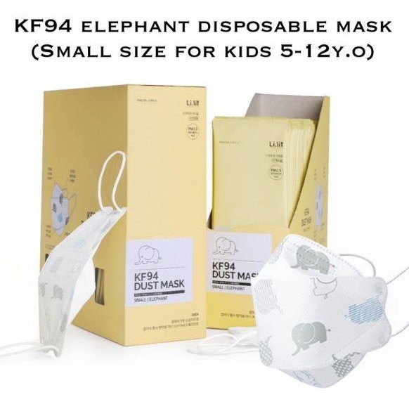 KJB Masker KF94 Masker Anak KF94 Masker Korea KF94 Original Elephant New
