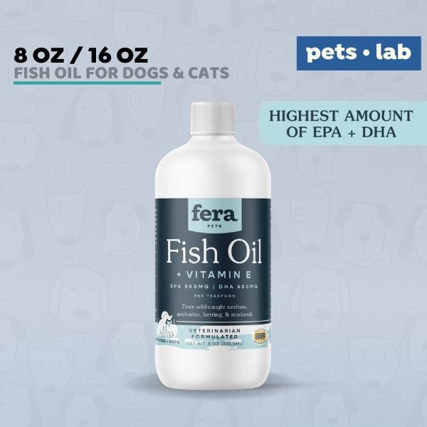 Fera Pet Organics Fish Oil EPA DHA Omega 3 Minyak Ikan Anjing Kucing