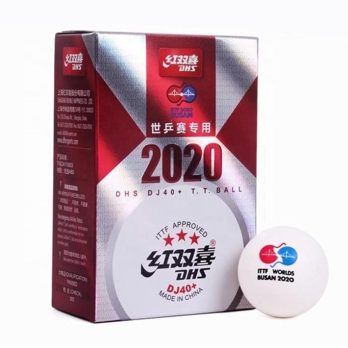 Bola Pingpong 2020 New Dhs Dj40+ 3-Star Tokyo Olympic Games Wtt Original Promo 
