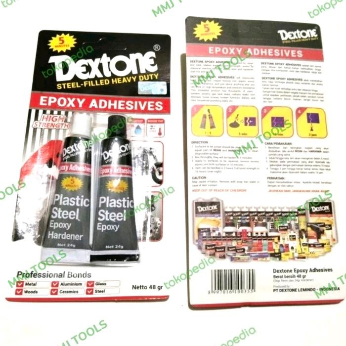 7mu4- Lem Dextone 5 Menit - Dextone Lem Epoxy - Dextone Plastik Steel