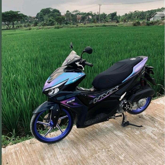 STRIPING STICKER ALL NEW AEROX CONNECTED NVX 155 TRANSPARAN SIMPLE ARCY Motor