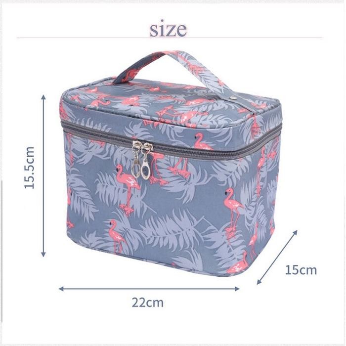 40qv- Fxg - Tas Kosmetik Travel Karakter Pouch Make Up Wanita Korea Cosmetics Bag Serbaguna