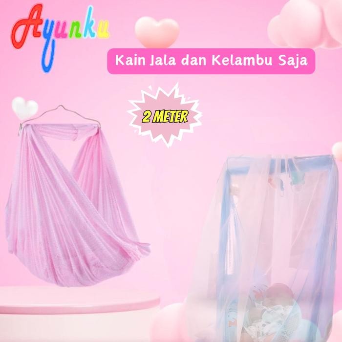 9bqx- Kain Ayunan Bayi Dan Kelambu Anti Nyamuk Ayunku Ayunan Bayi
