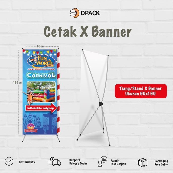 DISKON CETAK X BANNER / Y BANNER / STAND BANNER / STNG BANNER MURAH / X BANNER WISUDA GRADUATION