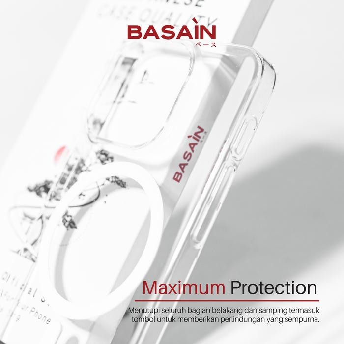 JaminMutu- Basain Casing Iphone 13/Pro/Max Ultra Flex Magsafe Case Anti Yellowing