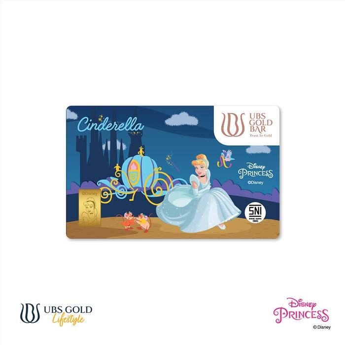 Ubs Gold Logam Mulia Disney Princess Cinderella 1 Gr