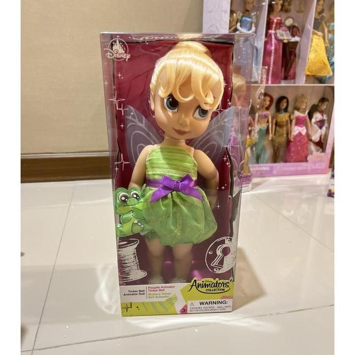 Animator doll tinkerbell original disney store shanghai/hongkong/tokyo/usa/paris