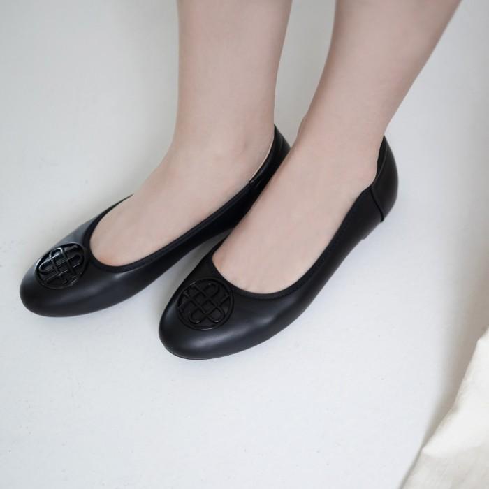 Ncy Shoes Sepatu Wanita Molly Flat Shoes Warna Hitam Terbaru 