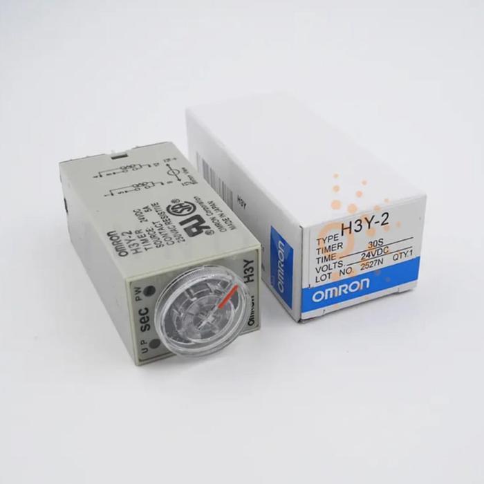Timer Omron H3Y-2 Dc 24V Timer Delay 0-30 Detik Solid-State Omron Terbaru 