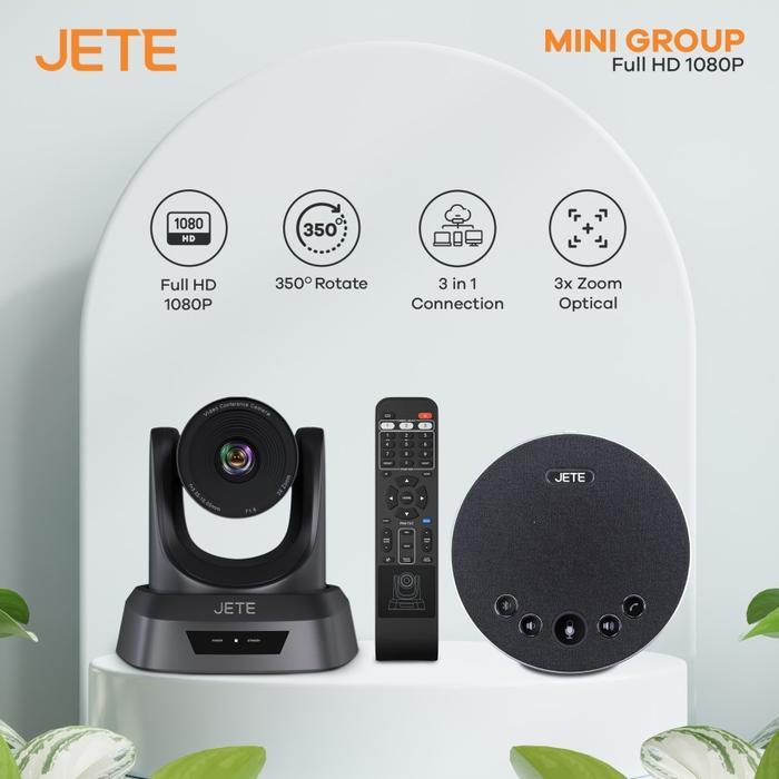 Best Seller Webcam Video Conference Jete Ptz 3X Zoom - Garansi Resmi 1 Tahun Premium