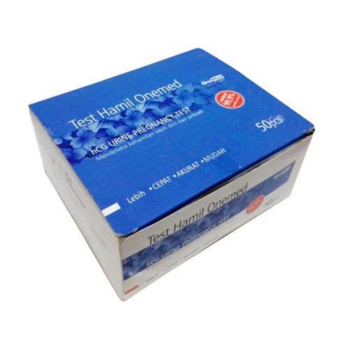 Promo Onemed Alat Test Kehamilan Test Pack Kandungan 1 Box Isi 50 Strip