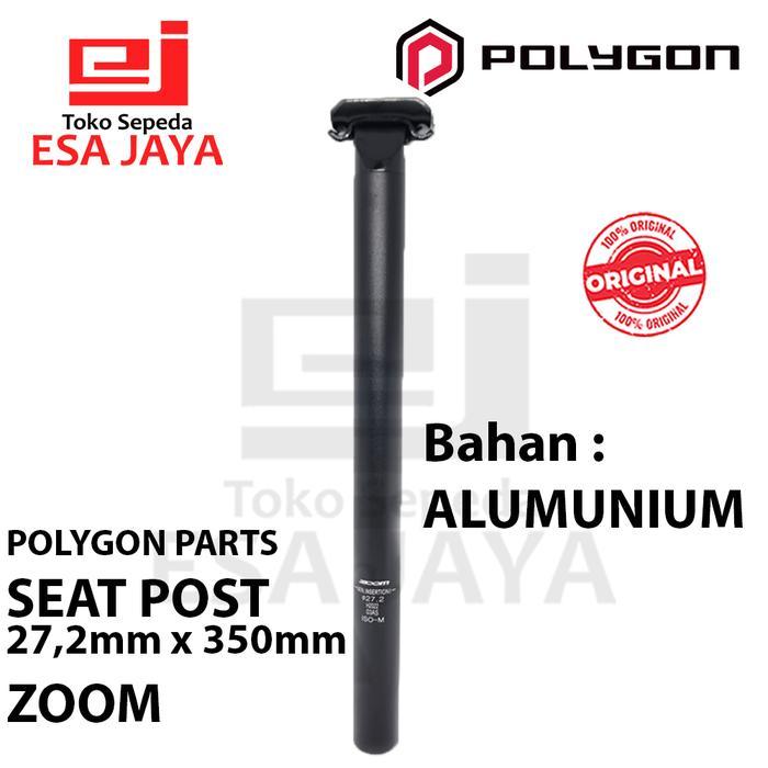 Seat Post Polygon 27,2 X 350Mm Alumunium Alloy Seatpost 27.2 Original Terbaru 