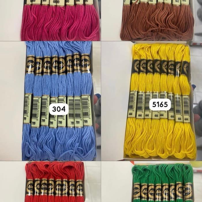 TERLARIS BENANG SULAM AIRO / BENANG SULAM MIRIP DMC READY