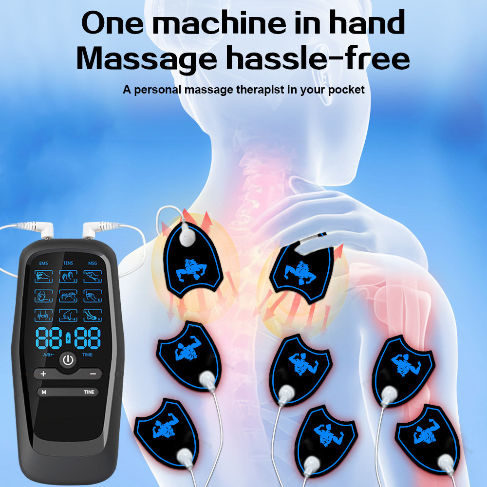 Microcurrent Muscle Stimulator Ems Pulse Massage Physiotherapy Device Muscle Training Slimming