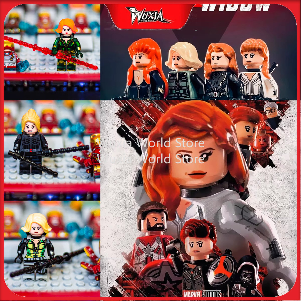 Avengers Black Widow Yelena Iron Maiden Minifigure Helicopter Marvel Building Movie Taskmaster