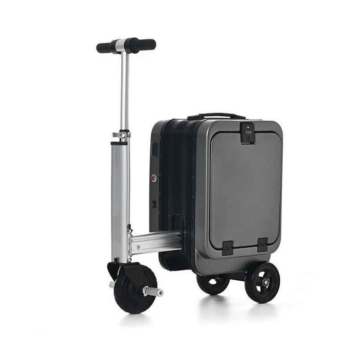 Koper Rideable Scooter Koper Skuter Elektrik Kabin Airwheel Style Luggage 20 Inc 2600mAh