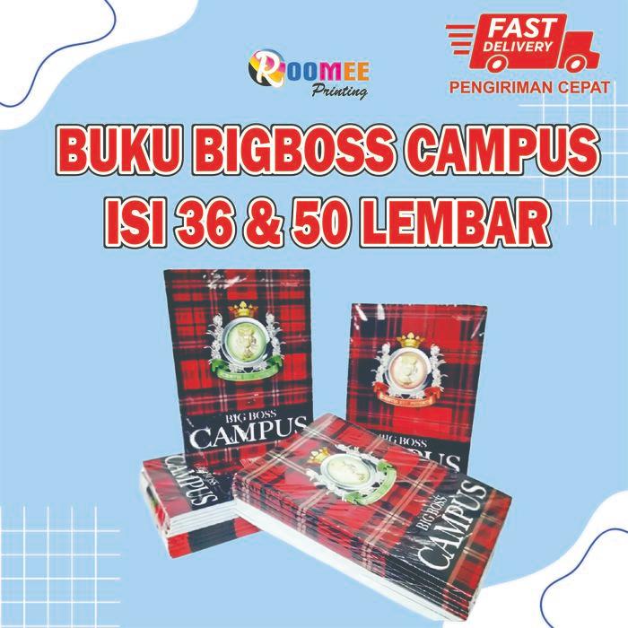 BUKU TULIS BIG BOSS CAMPUS ISI 36 & 50 LEMBAR / BUKU TULIS PELAJAR / BUKU TULIS KULIAH / BUKU TULIS