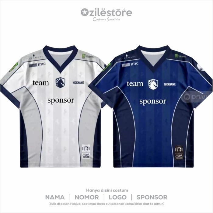 Jersey TEAM L1QU1D ID TLID 2026 2027 Terbaru / Kaos TLID MPL S 17 Free Custom Nickname Full Printing