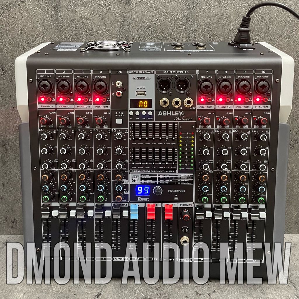 Power mixer Ashley Audio 1000 Original audio1000 10channel COD